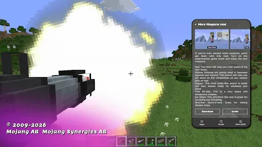 Скриншот 2 — мод на оружие в minecraft pe