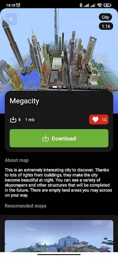 Скриншот 1 — Карты для Майнкрафт MCPE