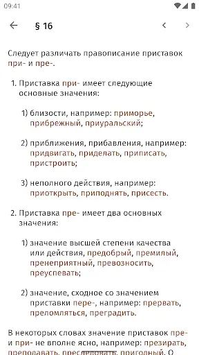 Скриншот 3 — Правила русского языка