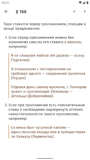 Скриншот 5 — Правила русского языка