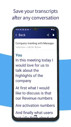 Скриншот 3 — Ava: Transcribe Voice to Text