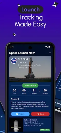 Скриншот 2 — Space Launch Now - Tracker