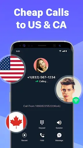 Скриншот 2 — Dingtone второй номер телефона