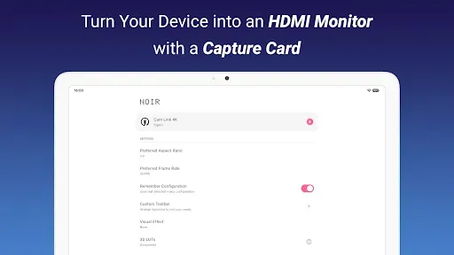 Скриншот 5 — Noir: USB Camera HDMI Monitor