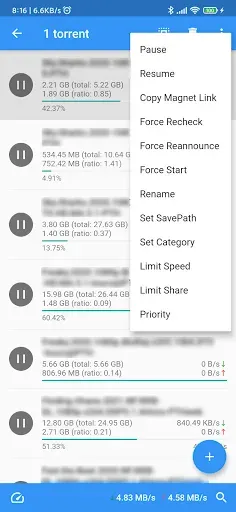 Скриншот 2 — qBittorrent Remote