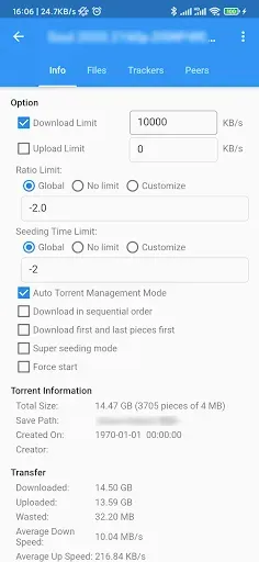 Скриншот 4 — qBittorrent Remote