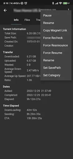 Скриншот 5 — qBittorrent Remote