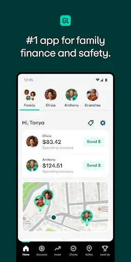 Скриншот 1 — Greenlight Kids & Teen Banking