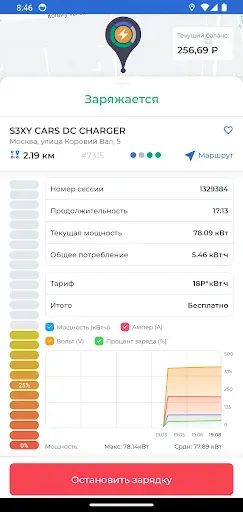 Скриншот 6 — IT Charge ‒ для электромобилей