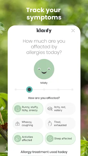 Скриншот 3 — klarify: Pollen & Allergy App