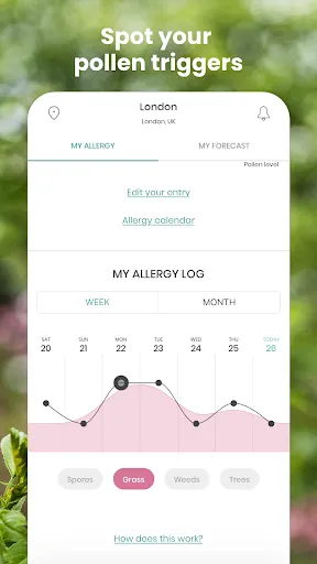 Скриншот 4 — klarify: Pollen & Allergy App