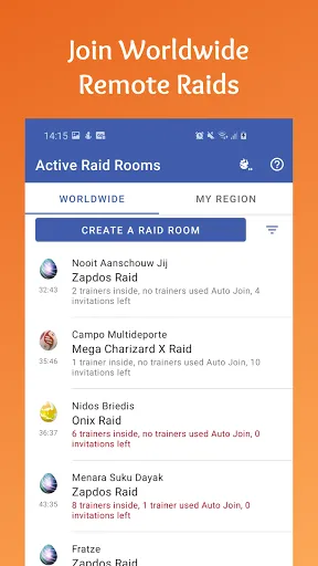Скриншот 1 — PokeRaid - for Pokémon GO Raid