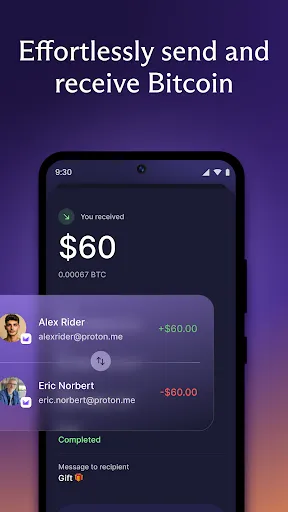 Скриншот 2 — Proton Wallet: Secure Bitcoin