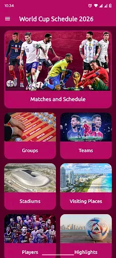 Скриншот 1 — World Cup Schedule 2026