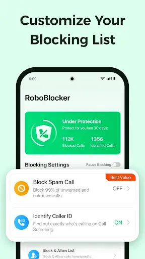 Скриншот 6 — Spam Call Blocker for Android