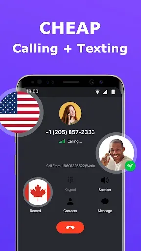 Скриншот 1 — TalkU: Второй телефонный номер