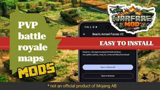 Скриншот 4 — Warfare Mod for Minecraft PE
