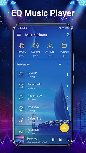Скриншот 4 — Music Player - аудио плеер