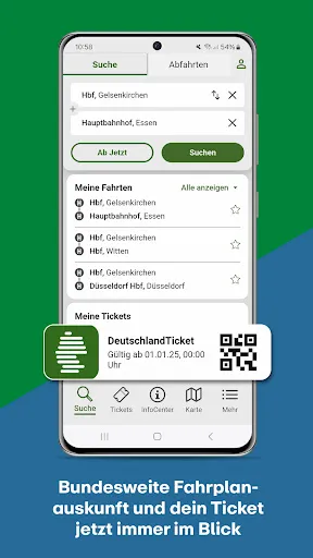 Скриншот 1 — VRR App & eezy.nrw Ticket