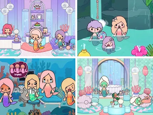 Скриншот 4 — Princess Town: Mermaid Games