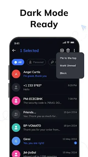 Скриншот 6 — Messages: Text SMS Home App