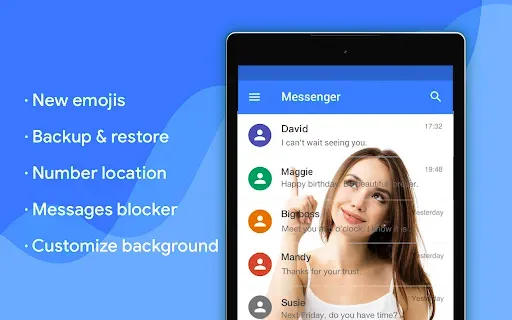 Скриншот 8 — Messenger - Texting App
