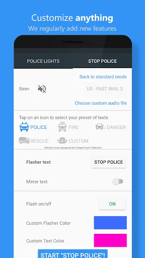 Скриншот 2 — Police Lights, Sirens & Follow