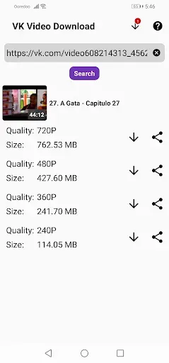 Скриншот 2 — VK Video downloader