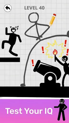 Скриншот 2 — Save Stickman: Brain Draw Line