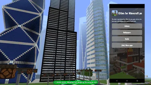 Скриншот 1 — Города в Minecraft pe