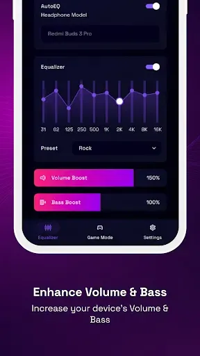 Скриншот 2 — Volume Booster - Equalizer Pro