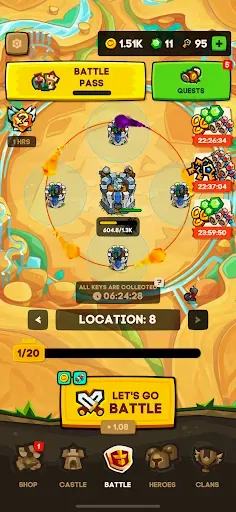Скриншот 1 — Apexlands- idle tower defense
