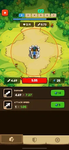 Скриншот 4 — Apexlands- idle tower defense
