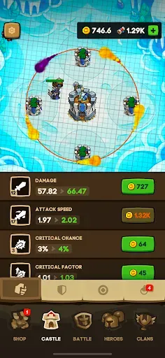 Скриншот 5 — Apexlands- idle tower defense