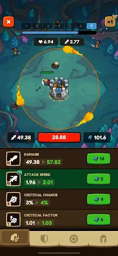 Скриншот 6 — Apexlands- idle tower defense