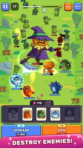 Скриншот 7 — Roll & Wall: Idle Roguelike TD
