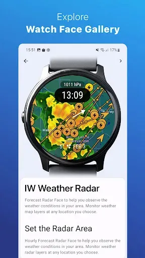 Скриншот 1 — Weather for Wear OS