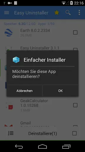 Скриншот 6 — Easy Uninstaller - удаления