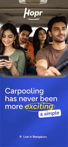 Скриншот 1 — Hopr: Carpool, Ride Share App