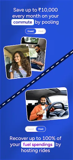 Скриншот 2 — Hopr: Carpool, Ride Share App