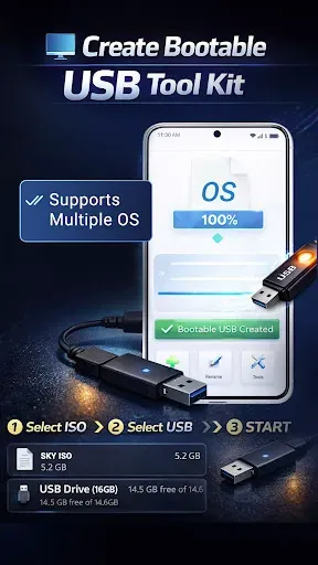 Скриншот 2 — USB Pendrive ISO & Boot Tool