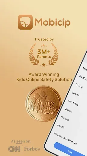 Скриншот 1 — Parental Control App: Mobicip