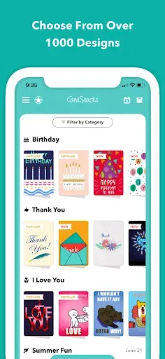 Скриншот 4 — CardSnacks: ecards, gift cards