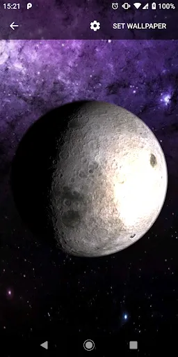 Скриншот 4 — Planets Live Wallpaper Plus
