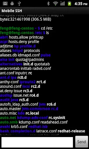 Скриншот 5 — Mobile SSH (Secure Shell)