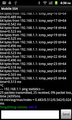 Скриншот 7 — Mobile SSH (Secure Shell)