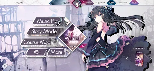 Скриншот 1 — Arcaea