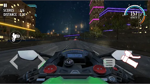 Скриншот 1 — Traffic Bike: Moto Driving
