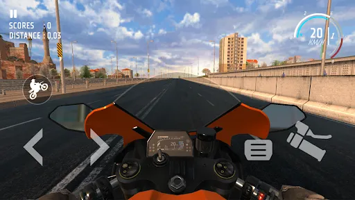 Скриншот 2 — Traffic Bike: Moto Driving