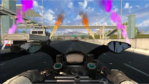 Скриншот 3 — Traffic Bike: Moto Driving